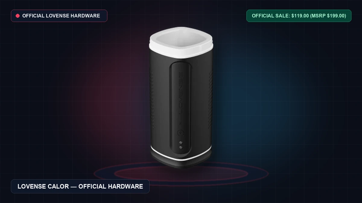 Lovense Calor Review (2026): 42.5°C Thermal Core, Depth Sensor & 36.5dB Stroker Lab Audit