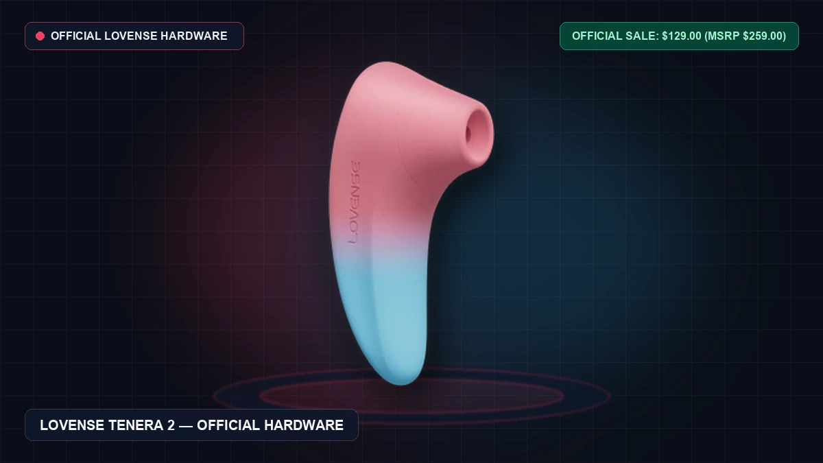 Lovense Tenera 2 Review (2026): -42 kPa Vacuum Air-Suction + 120Hz Glans Massager Lab Audit
