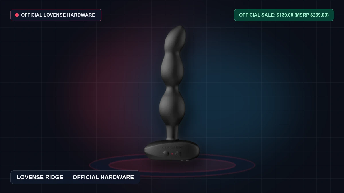 Lovense Ridge Review: Adjustable Dual-Motor Prostate & Perineum Massager