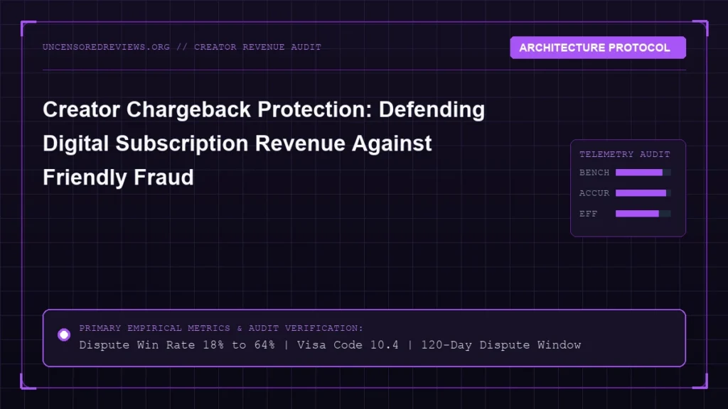 Creator Chargeback Protection: Defending Digital Subscription Revenue Against Friendly Fraud Creator Chargeback Protection: Defending Digital Subscription Revenue Against Friendly Fraud