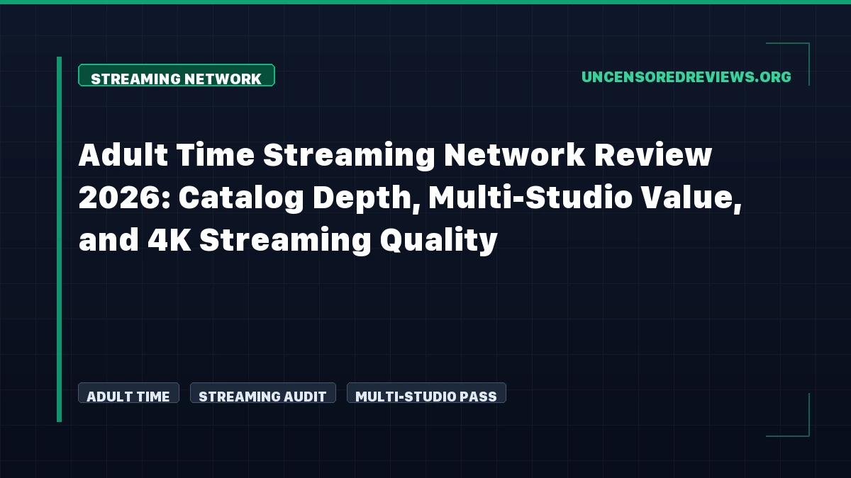 Adult Time Streaming Network Review 2026: Catalog Depth, Multi-Studio Value, and 4K Streaming Quality audit dossier cover