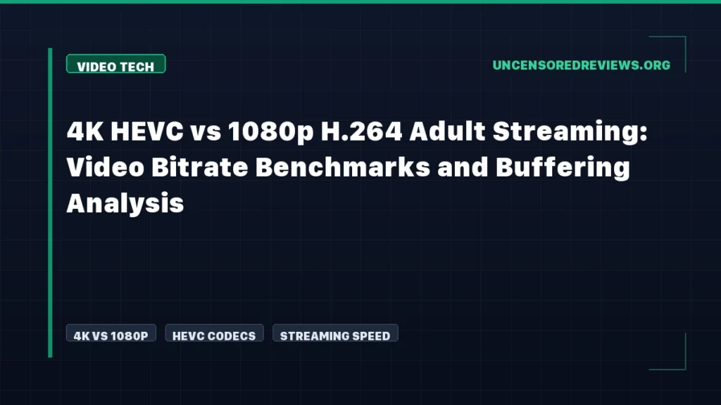 4K HEVC vs 1080p H.264 Adult Streaming: Video Bitrate Benchmarks and Buffering Analysis 4K HEVC vs 1080p H.264 Adult Streaming: Video Bitrate Benchmarks and Buffering Analysis
