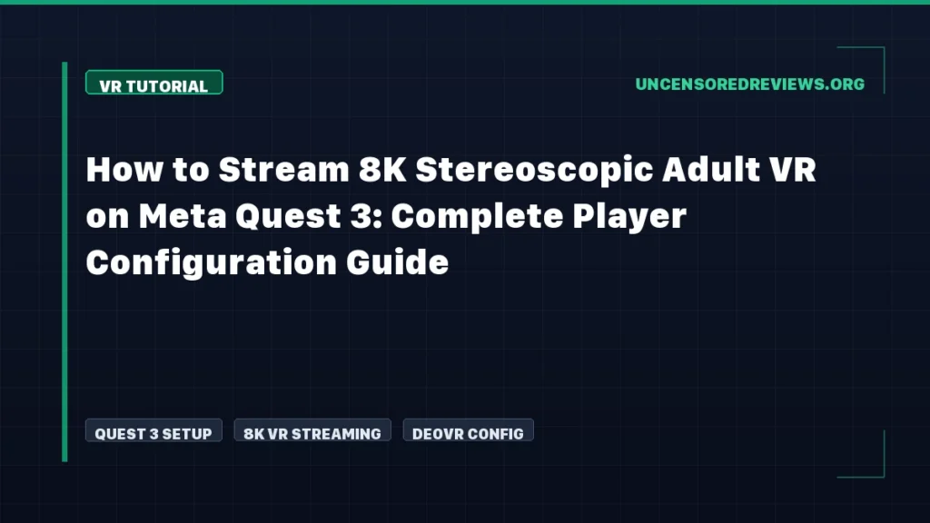 How to Stream 8K Stereoscopic Adult VR on Meta Quest 3: Complete Player Configuration Guide How to Stream 8K Stereoscopic Adult VR on Meta Quest 3: Complete Player Configuration Guide