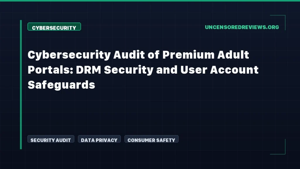 Cybersecurity Audit of Premium Adult Portals: DRM Security and User Account Safeguards Cybersecurity Audit of Premium Adult Portals: DRM Security and User Account Safeguards