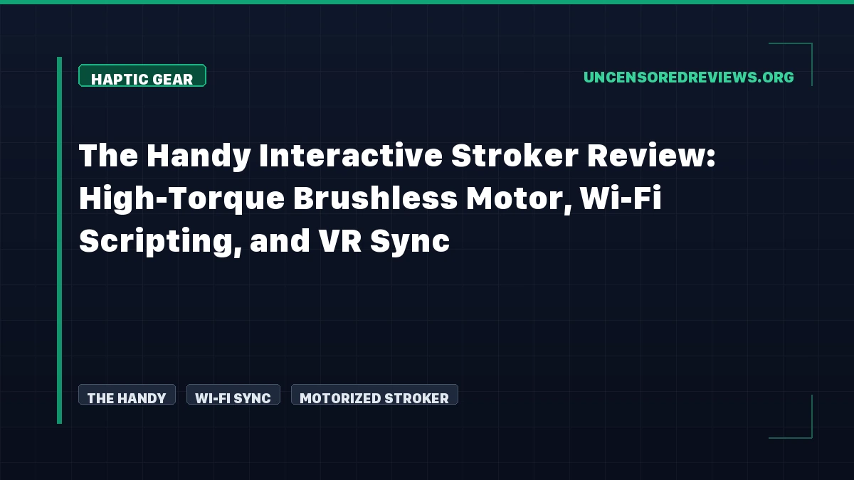 The Handy Interactive Stroker Review: High-Torque Brushless Motor, Wi-Fi Scripting, and VR Sync