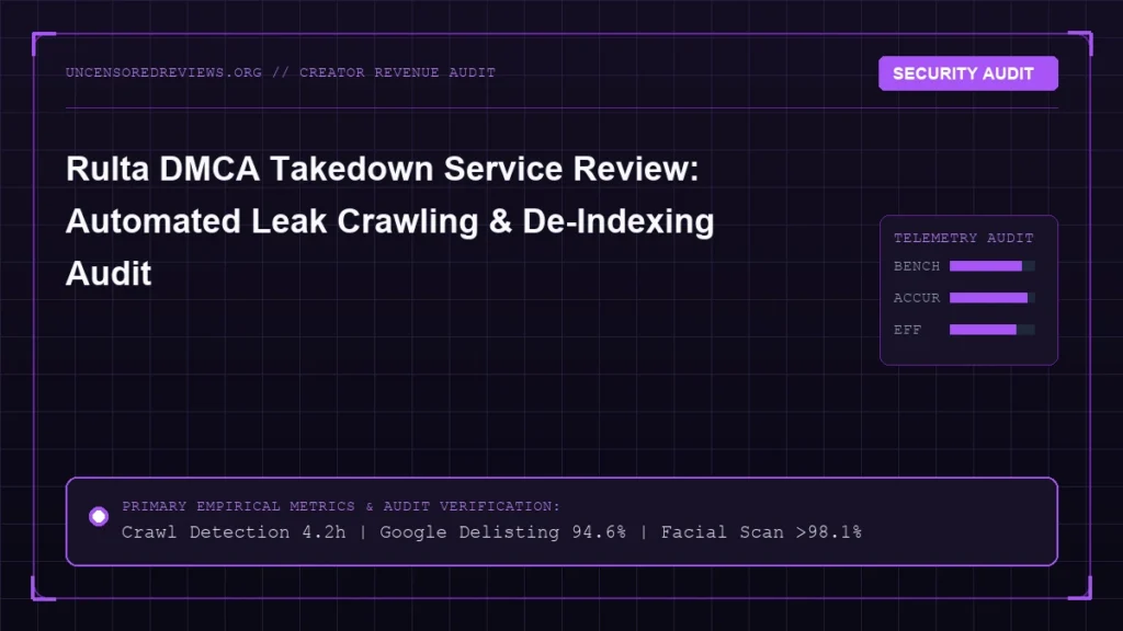 Rulta DMCA Takedown Service Review: Automated Leak Crawling & De-Indexing Audit