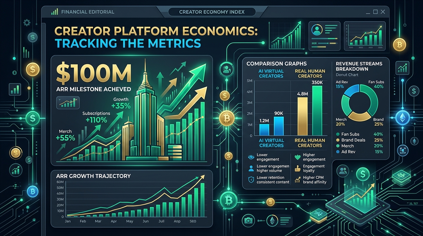 Fanvue Hits $100M ARR: AI Virtual Creators vs OnlyFans Real Models — 2026 Platform Economics & Retention Audit audit dossier cover